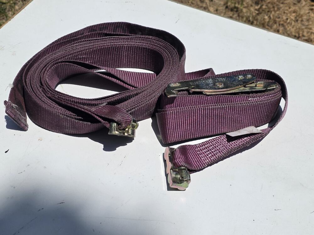 Aviation Aircraft Cargo Restraint Tie Down Strap ETSO-C172 Purple OCB Buckle...